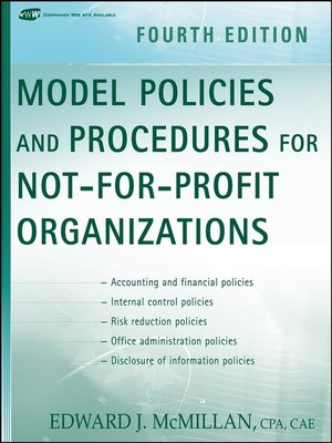 Model Policies And Procedures For Not For Profit